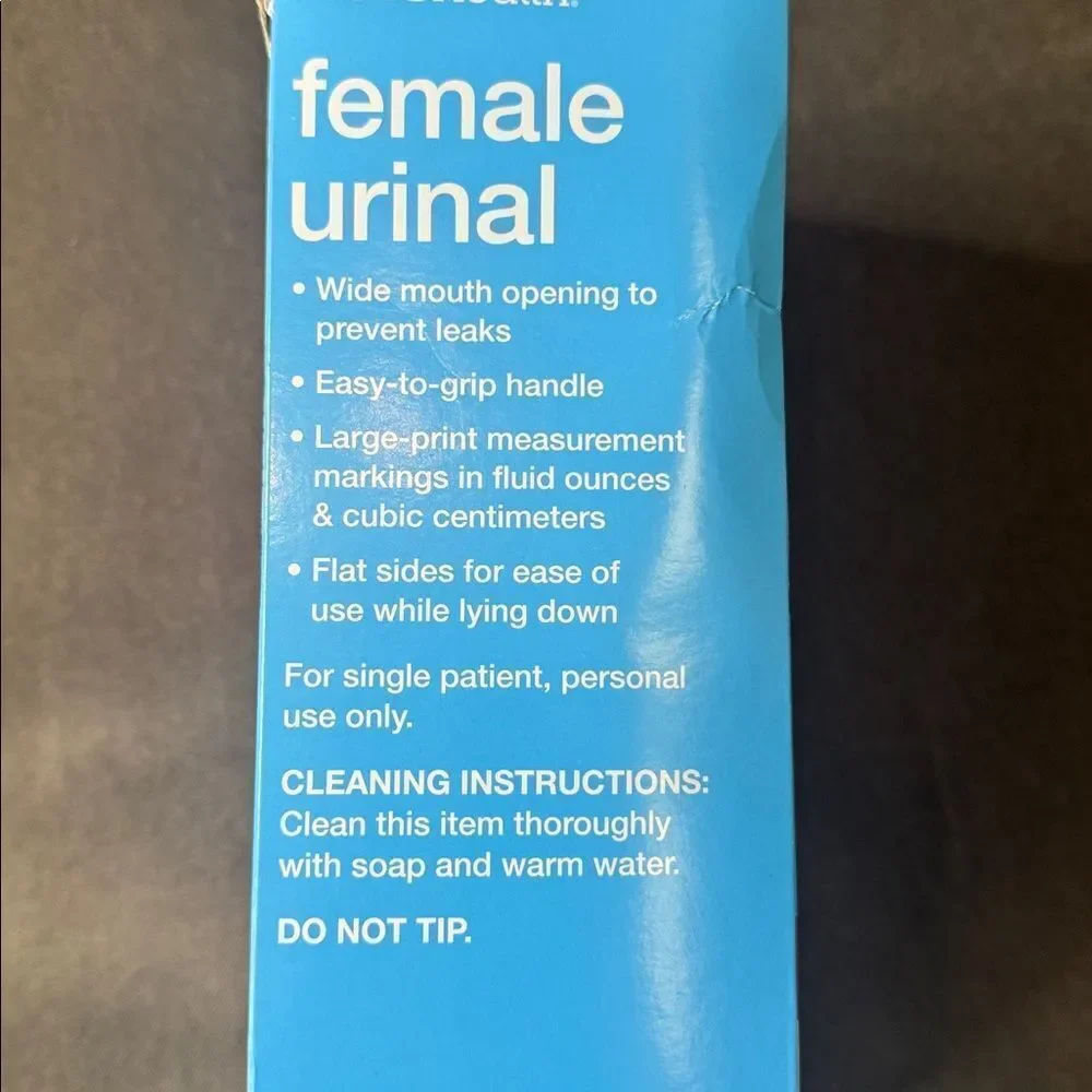 CVS Female Urinal White with Measurements NEW